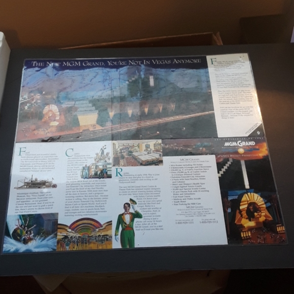 c MGM HOTEL CASINO LV 1992 GARY MEYER 2 SIDE… - Picture 7 of 12